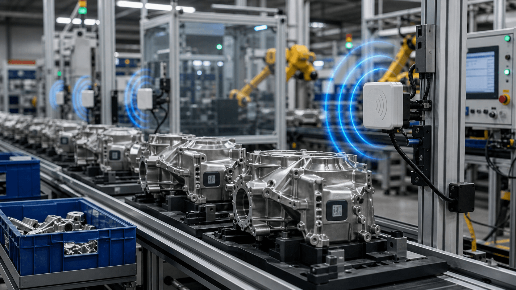 Rastreabilidade industrial com RFID, dados de processo e governança operacional