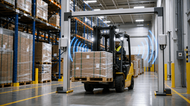 Operação industrial com RFID e tecnologias complementares