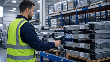 Reader RFID móvel para almoxarifado industrial